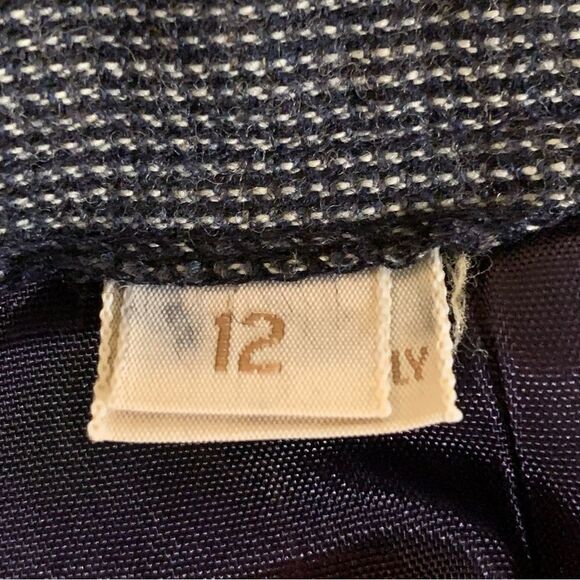 A-Line Tweed Skirt Women’s 12 Black Pockets Fully Lined. - Picture 9 of 15